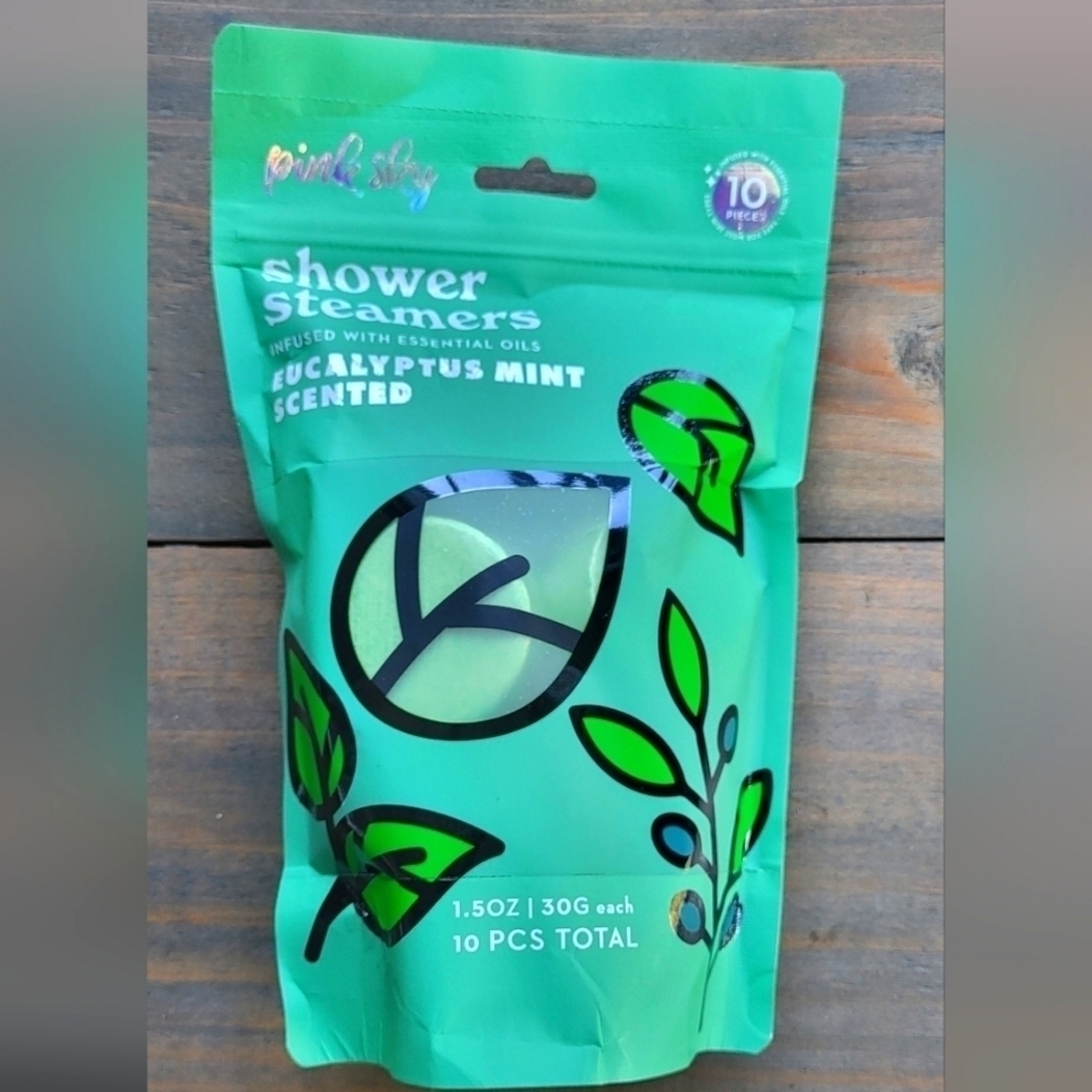 10 piece Eucalyptus Mint Shower Steamer Pucks NIB